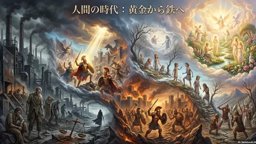 人間の時代の変遷：輝ける黄金時代から錆びついた鉄の時代へ