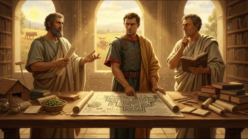 An image representing ancient teachings on work and preparation.