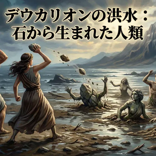 デウカリオンの洪水｜ギリシャ神話版ノアの方舟と石から生まれた人類