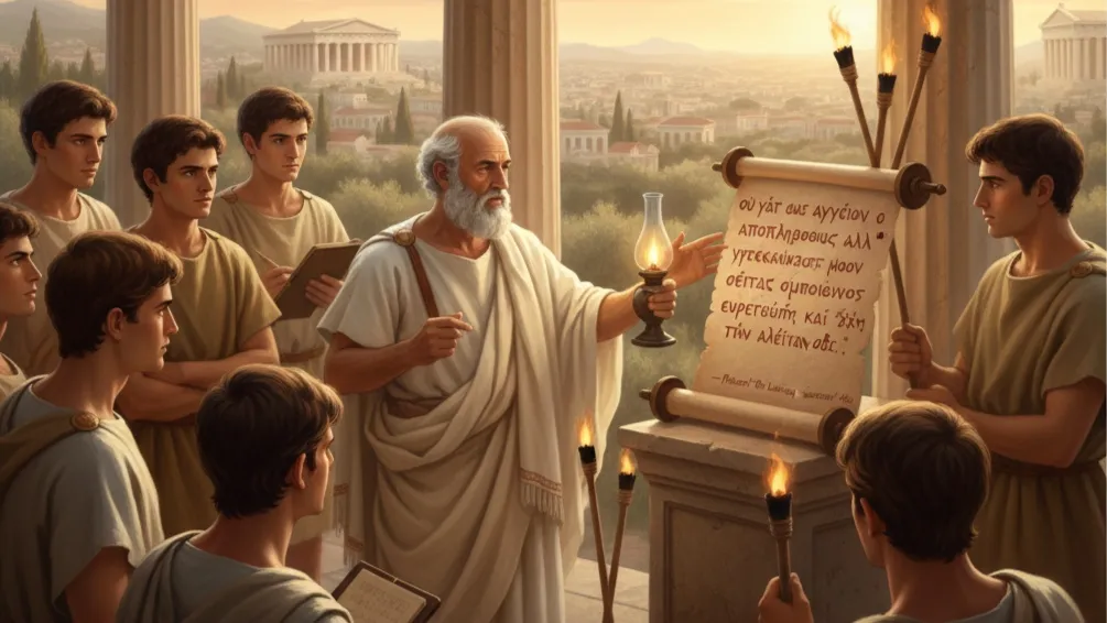 A photo representing the wisdom of ancient Greece
