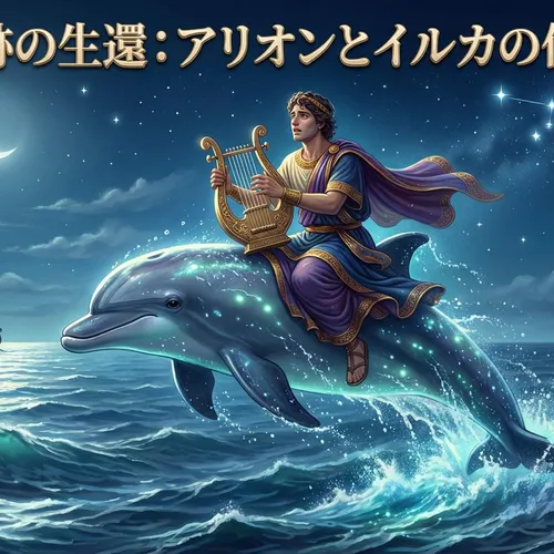 アリオンとイルカの伝説｜海に投げられた音楽家を救った奇跡